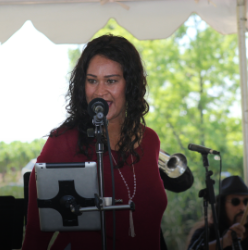 Band at outdoor venue